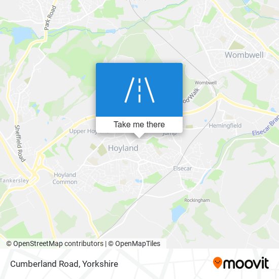 Cumberland Road map