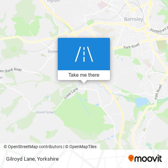 Gilroyd Lane map