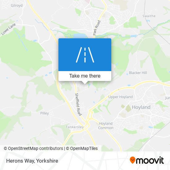 Herons Way map