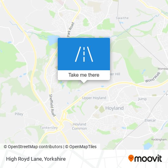 High Royd Lane map