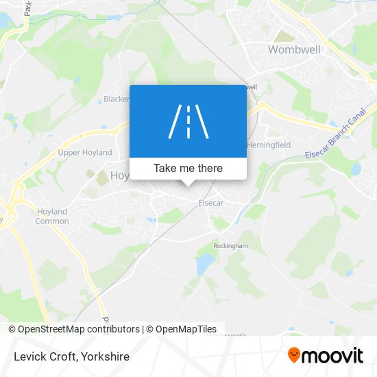 Levick Croft map