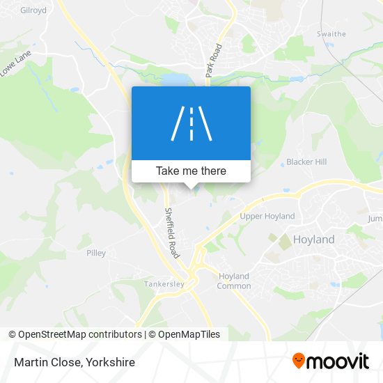 Martin Close map