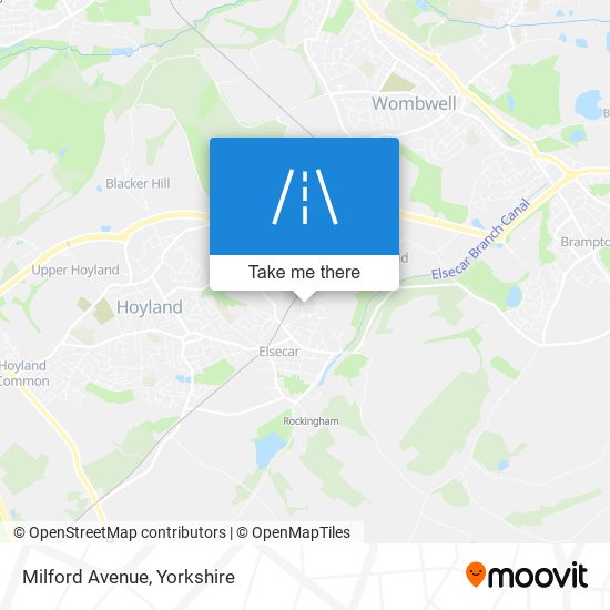 Milford Avenue map