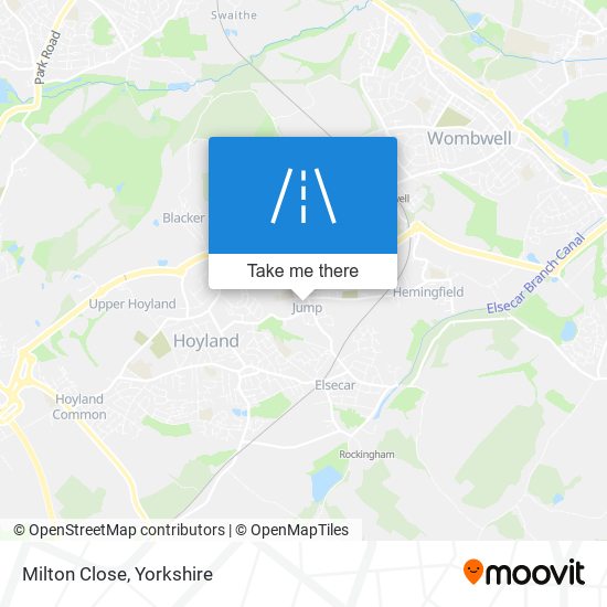 Milton Close map