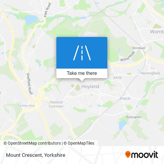 Mount Crescent map