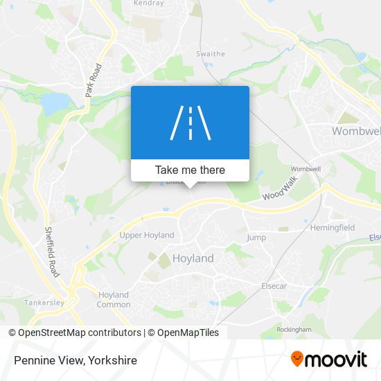 Pennine View map