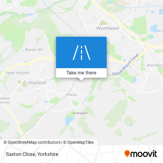 Saxton Close map
