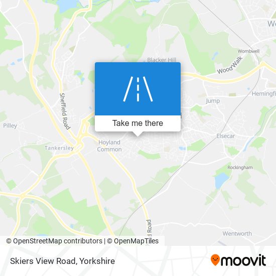Skiers View Road map