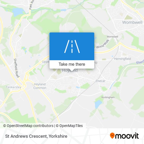 St Andrews Crescent map
