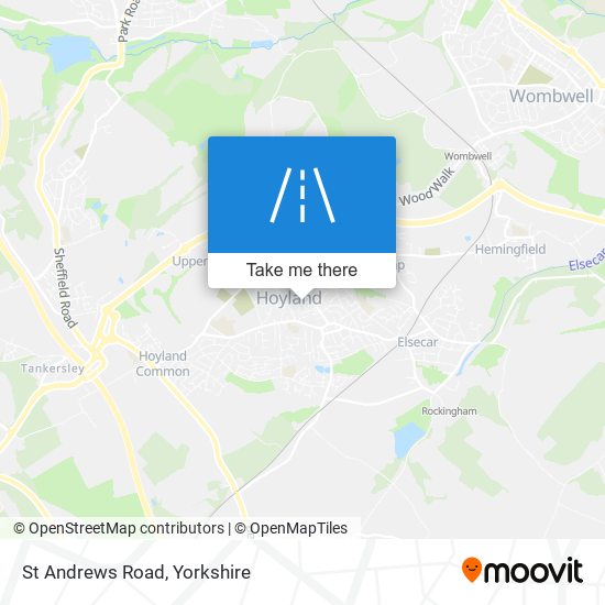 St Andrews Road map