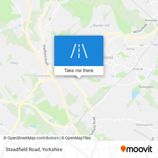 Steadfield Road map