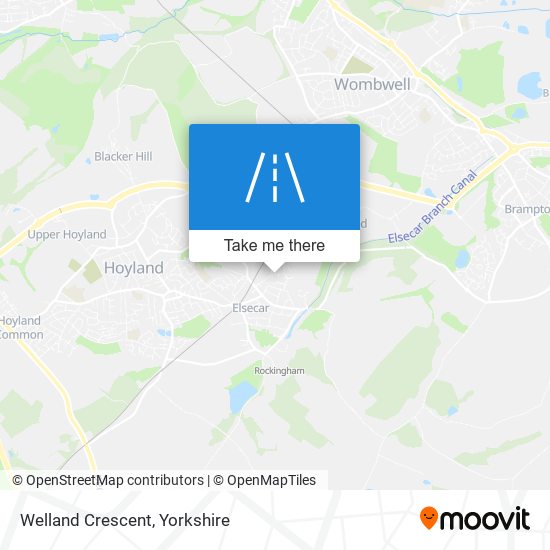 Welland Crescent map