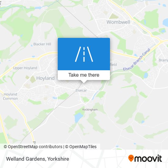 Welland Gardens map