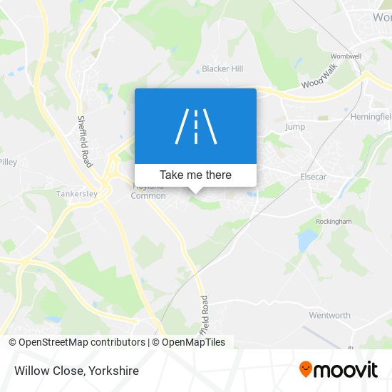 Willow Close map