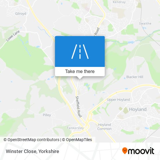 Winster Close map