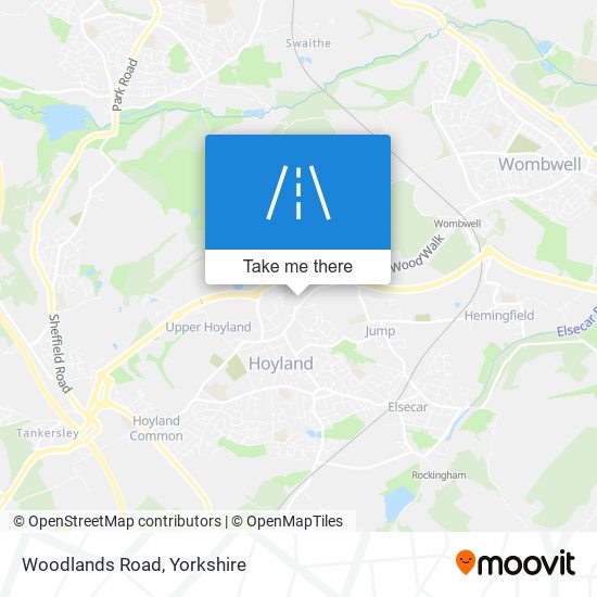 Woodlands Road map