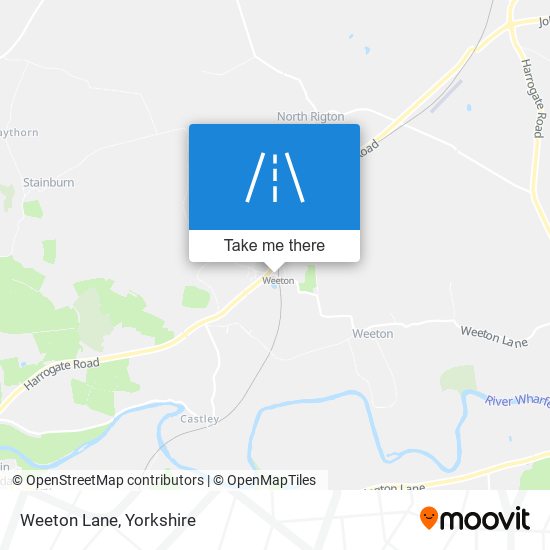 Weeton Lane map