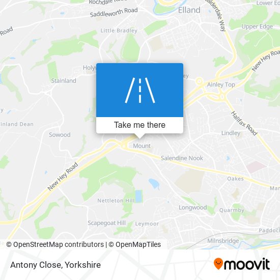 Antony Close map