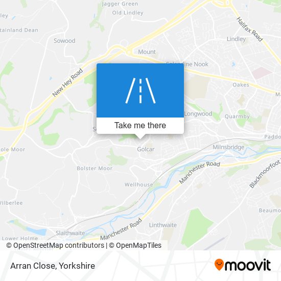 Arran Close map