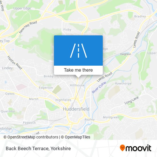 Back Beech Terrace map