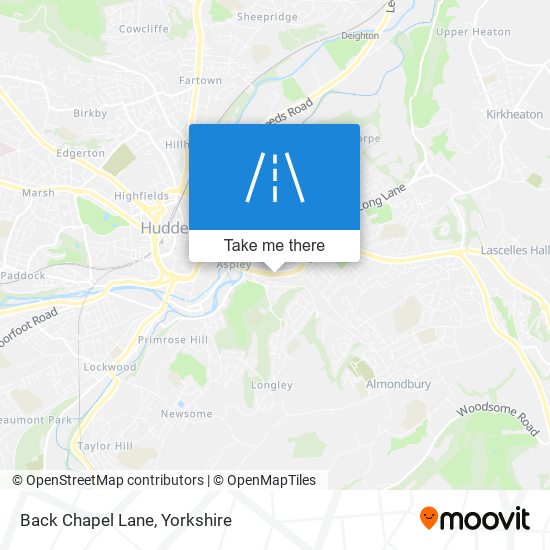 Back Chapel Lane map