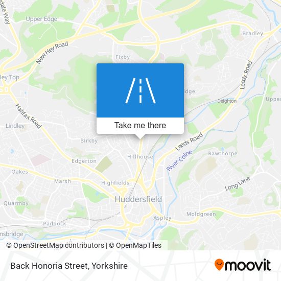 Back Honoria Street map