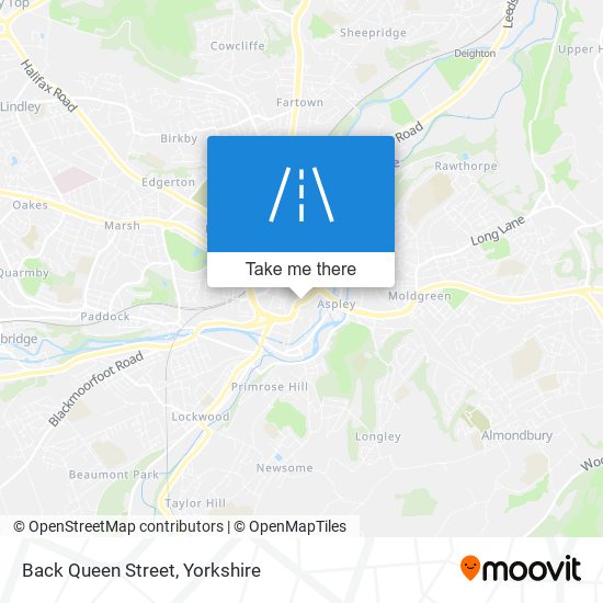 Back Queen Street map