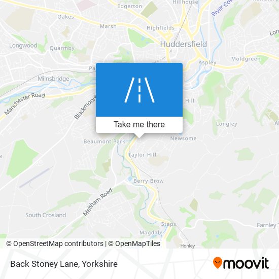 Back Stoney Lane map