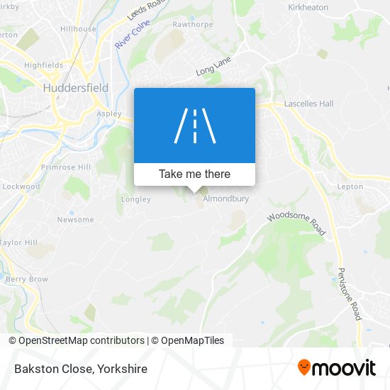 Bakston Close map