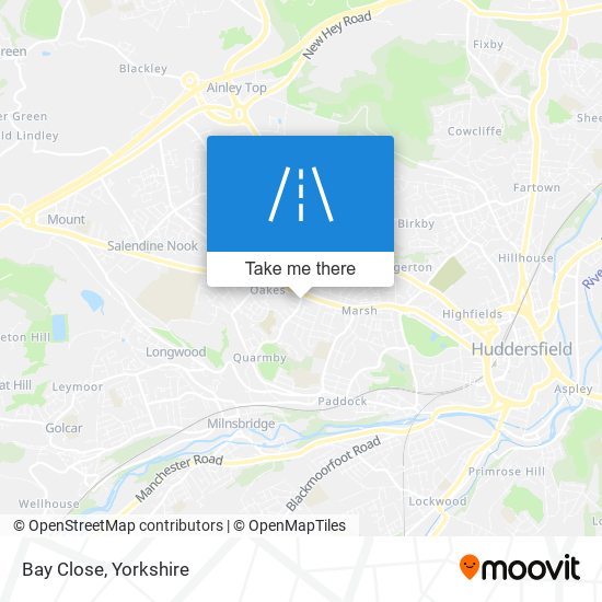 Bay Close map