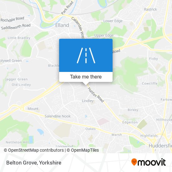 Belton Grove map