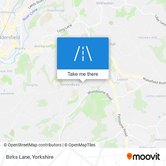 Birks Lane map