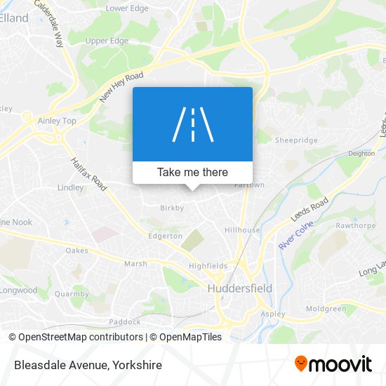 Bleasdale Avenue map