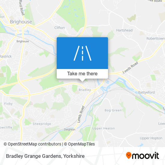 Bradley Grange Gardens map