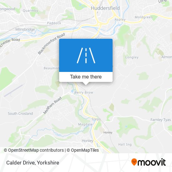 Calder Drive map