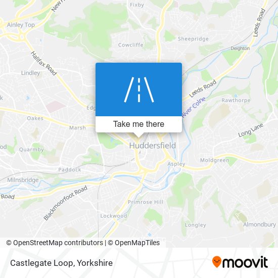 Castlegate Loop map