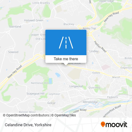 Celandine Drive map
