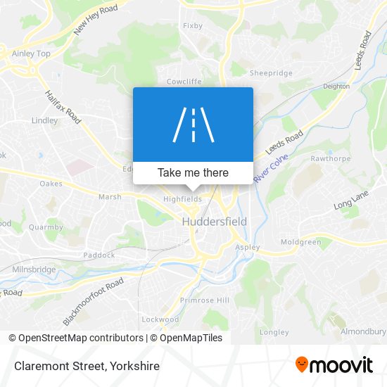Claremont Street map
