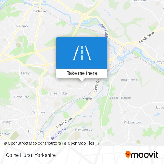 Colne Hurst map