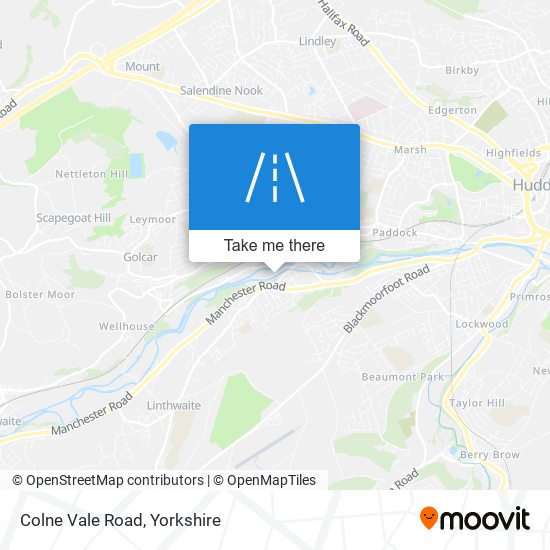 Colne Vale Road map