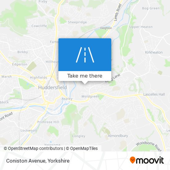Coniston Avenue map