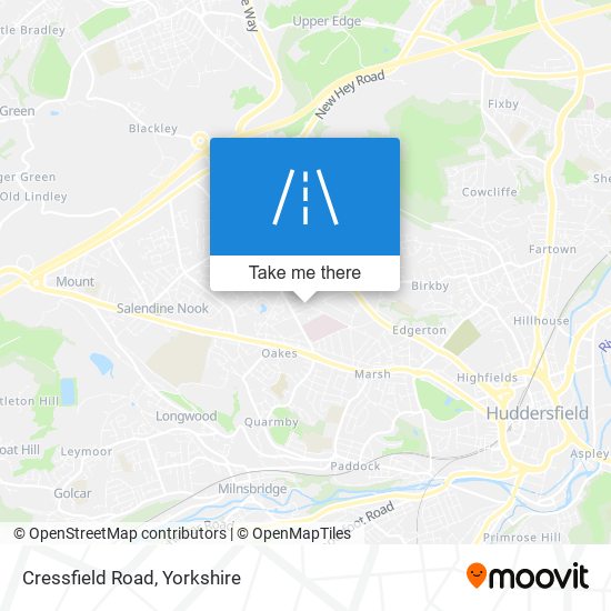 Cressfield Road map