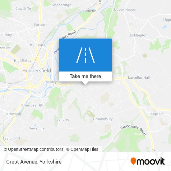 Crest Avenue map