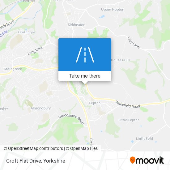 Croft Flat Drive map