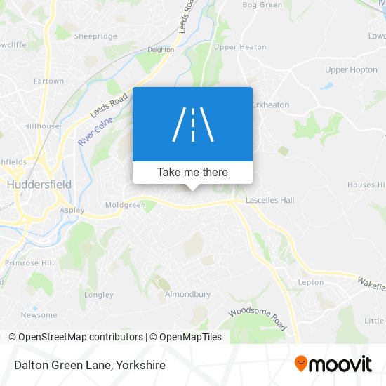 Dalton Green Lane map