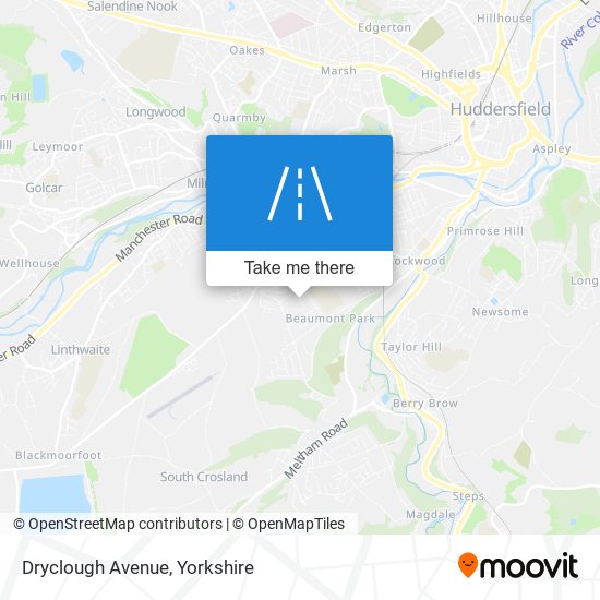 Dryclough Avenue map