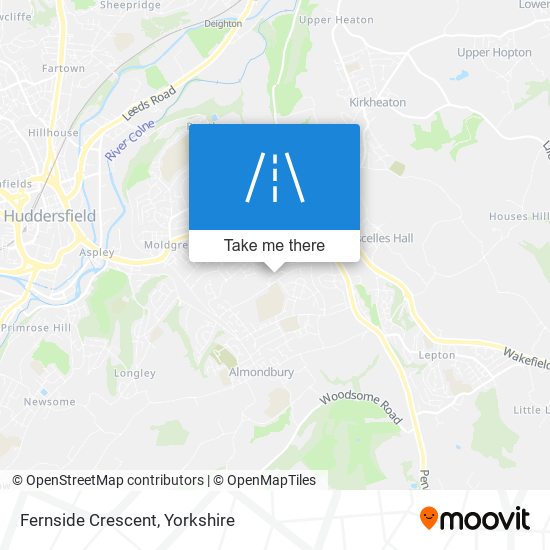 Fernside Crescent map