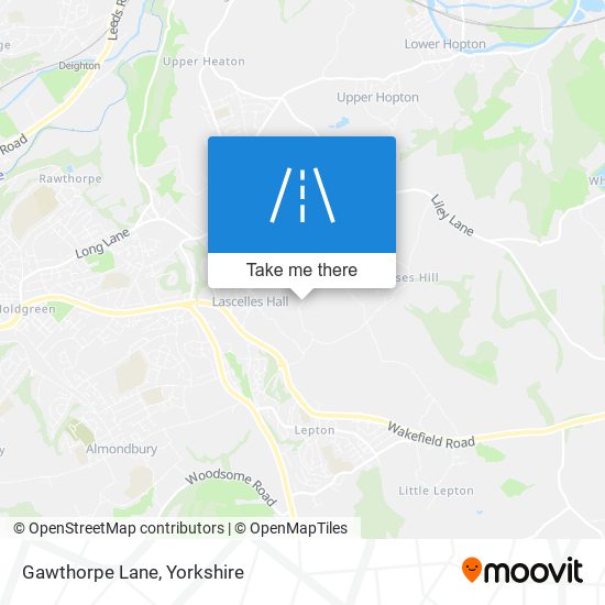 Gawthorpe Lane map