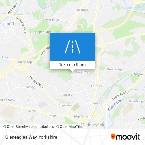 Gleneagles Way map