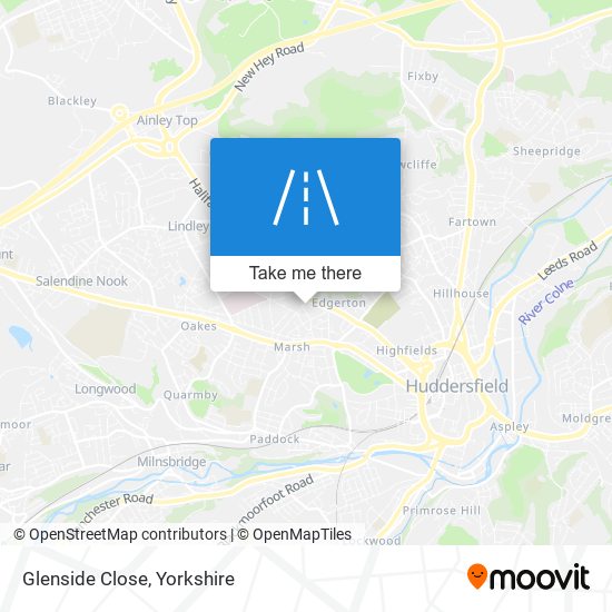 Glenside Close map